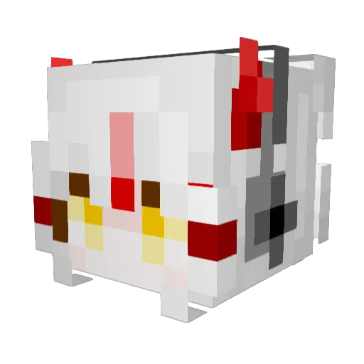 Candle71234 Minecraft avatar head, 3D render