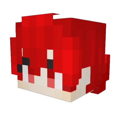 Candorac Minecraft avatar head, 3D render