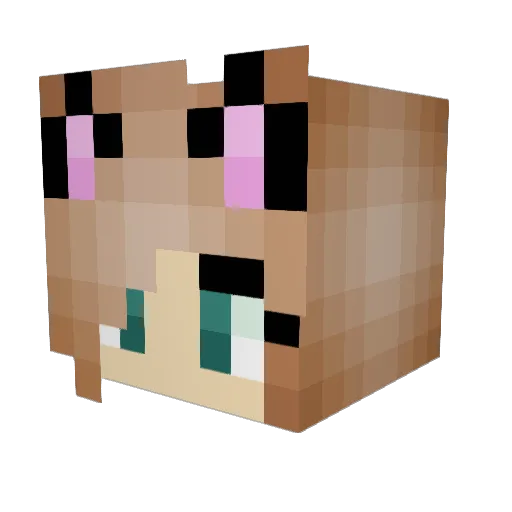 Candy0403 Minecraft avatar head, 3D render