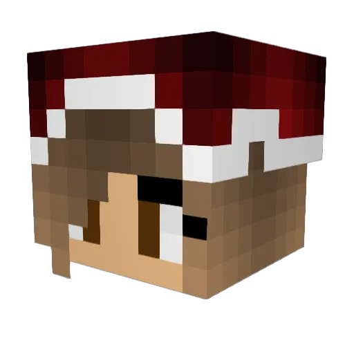 Candy313 Minecraft avatar head, 3D render