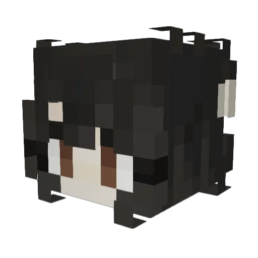 Candy415 Minecraft avatar head, 3D render