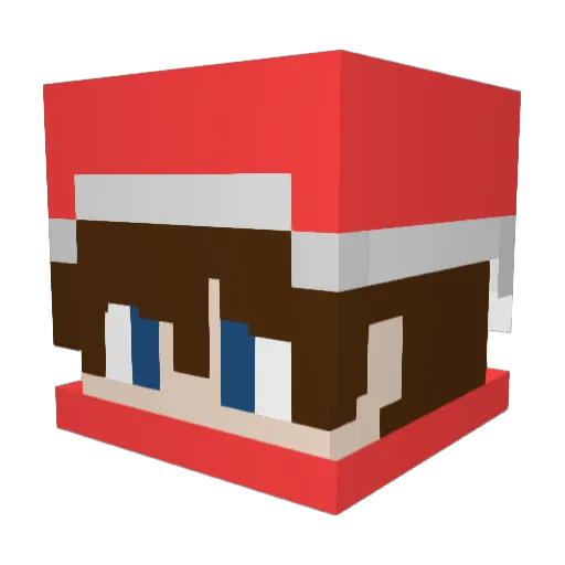 CandyCane2681 Minecraft avatar head, 3D render