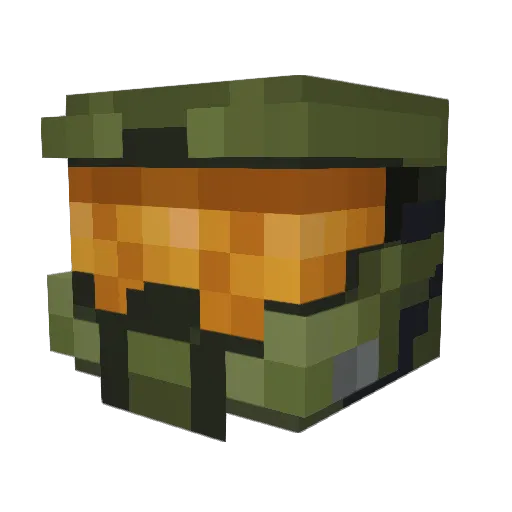 CandyCaneGod Minecraft avatar head, 3D render