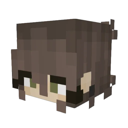 CandyCuber Minecraft avatar head, 3D render