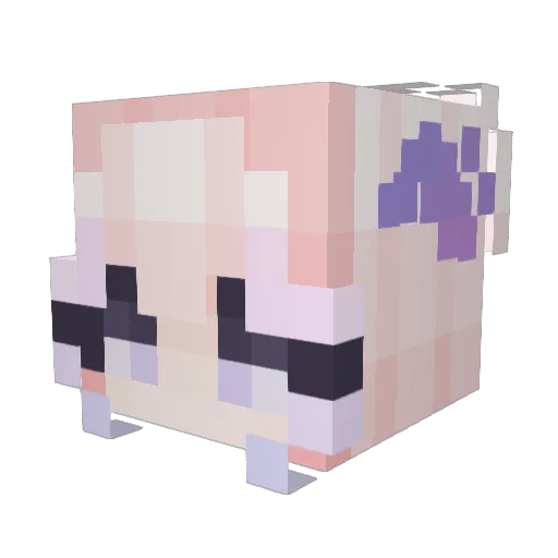 CandyGiirl3845 Minecraft avatar head, 3D render