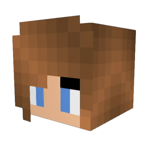 CandyHorseHD Minecraft avatar head, 3D render