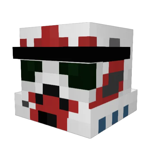CandyISticks Minecraft avatar head, 3D render