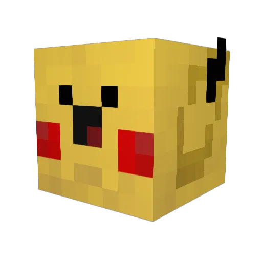 CandyKen Minecraft avatar head, 3D render