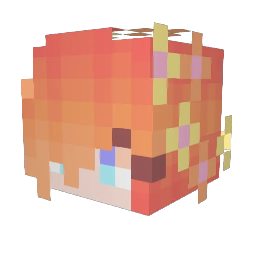 CandyNight1256 Minecraft avatar head, 3D render