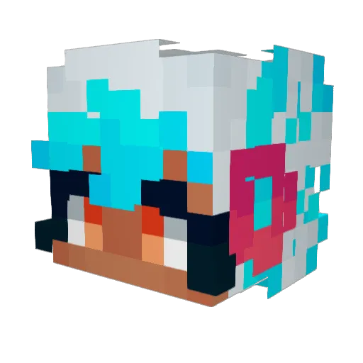 CandySt4rs Minecraft avatar head, 3D render