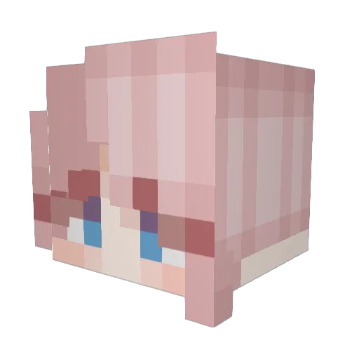 CandyStar_ Minecraft avatar head, 3D render