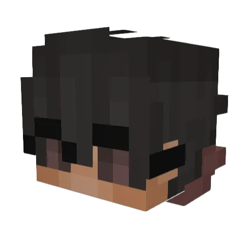 CandyTonics Minecraft avatar head, 3D render
