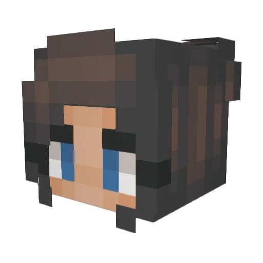 CandyTwin05 Minecraft avatar head, 3D render