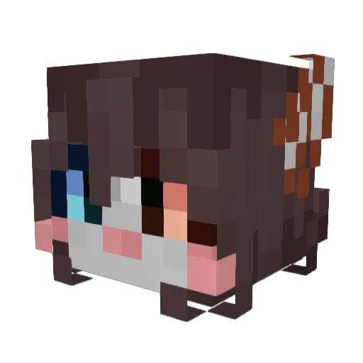 Candy_Kiyu Minecraft avatar head, 3D render