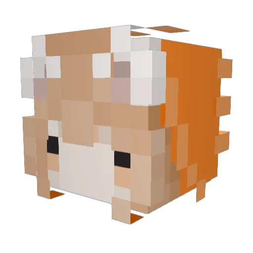 Candy_Momo Minecraft avatar head, 3D render