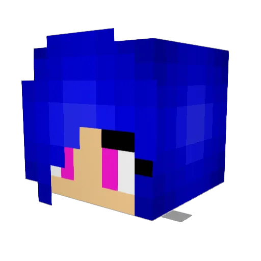 Candy_Popcorn Minecraft avatar head, 3D render