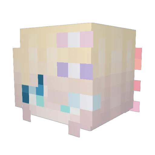 Candy_SaMa Minecraft avatar head, 3D render