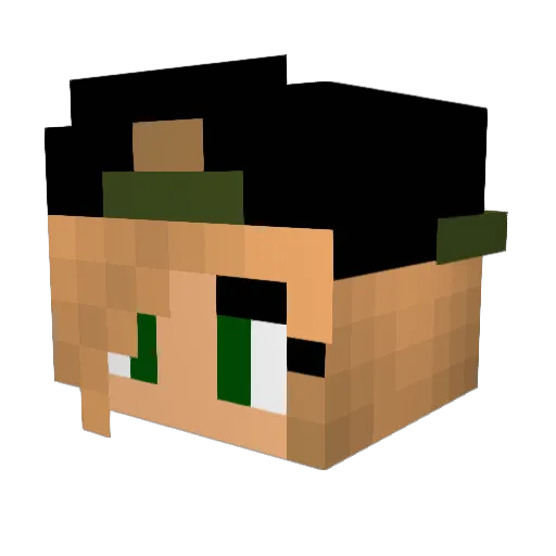Candy_Screen Minecraft avatar head, 3D render