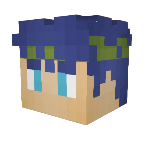 Candy_with_a_K Minecraft avatar head, 3D render
