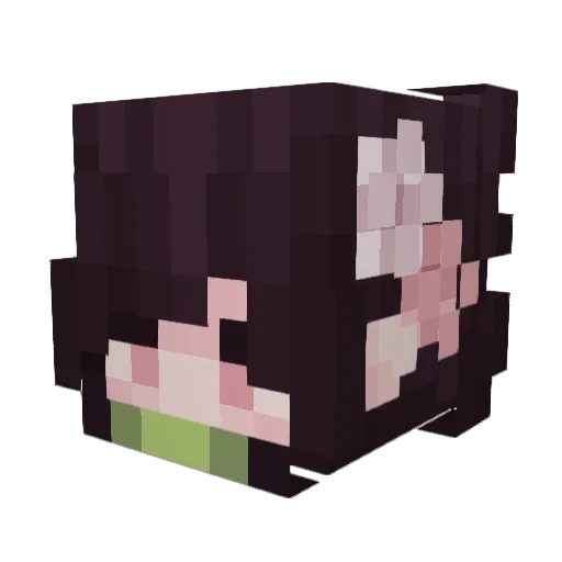 Candycumx Minecraft avatar head, 3D render