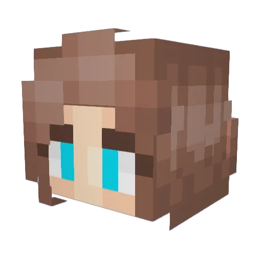Candygirl1655 Minecraft avatar head, 3D render