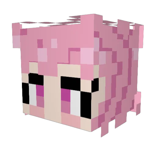 Candyp01 Minecraft avatar head, 3D render