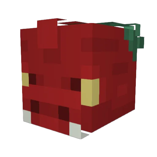 CandyyApples Minecraft avatar head, 3D render