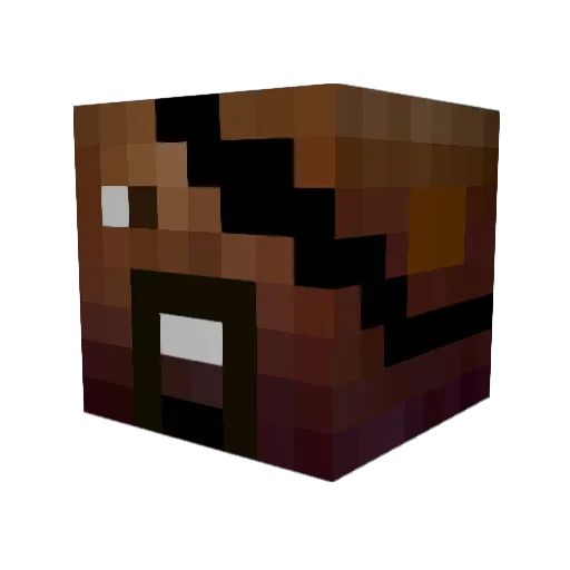 CaneLord Minecraft avatar head, 3D render
