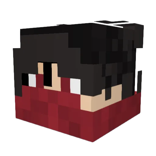 Canek195 Minecraft avatar head, 3D render