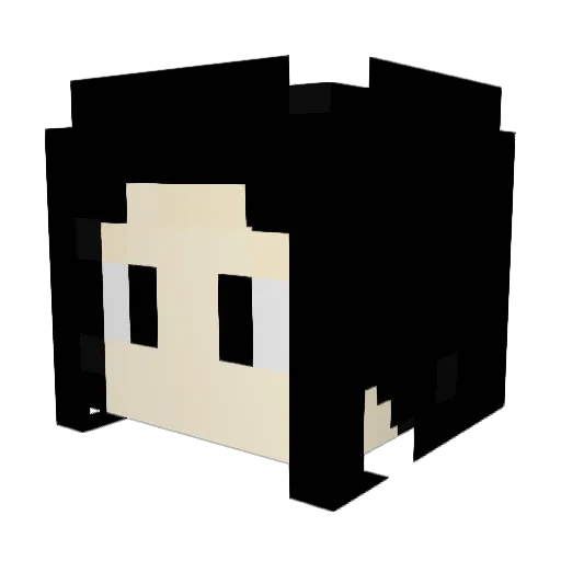 CaneloShadow79 Minecraft avatar head, 3D render