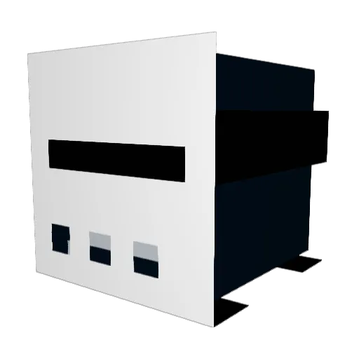 Cangra Minecraft avatar head, 3D render
