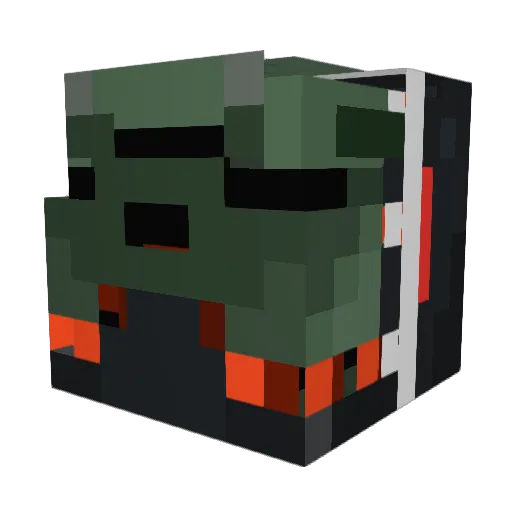 Canguy23 Minecraft avatar head, 3D render