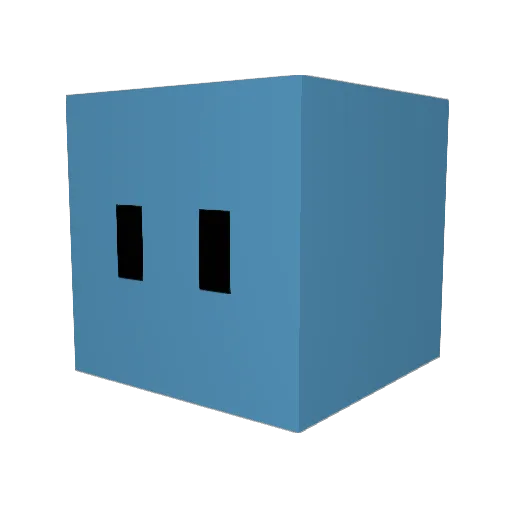 CanicM Minecraft avatar head, 3D render