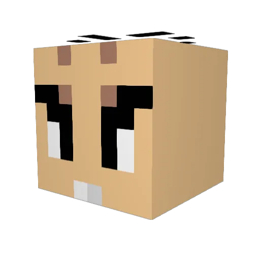 CanisCarnage Minecraft avatar head, 3D render