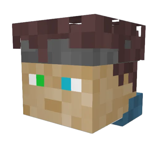 Canislupus36 Minecraft avatar head, 3D render