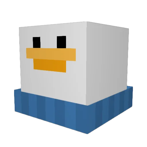 Cankung Minecraft avatar head, 3D render