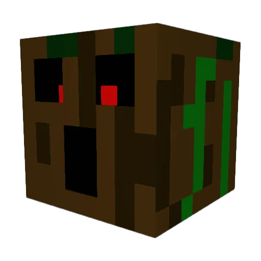 Canmore Minecraft avatar head, 3D render