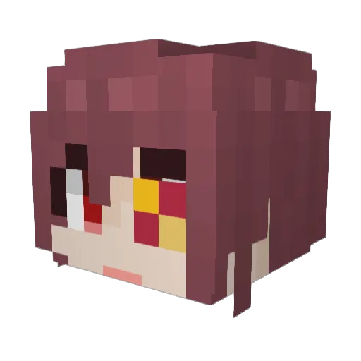 CannaCamui Minecraft avatar head, 3D render