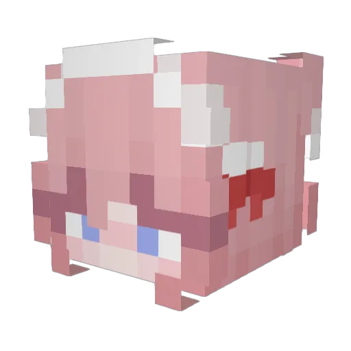Cannabis9800 Minecraft avatar head, 3D render