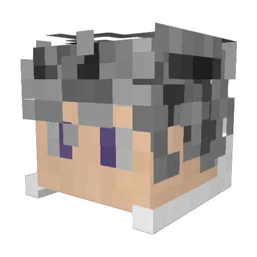 Cannabusiness Minecraft avatar head, 3D render