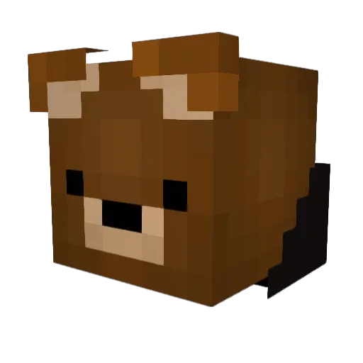 CannedBerries Minecraft avatar head, 3D render