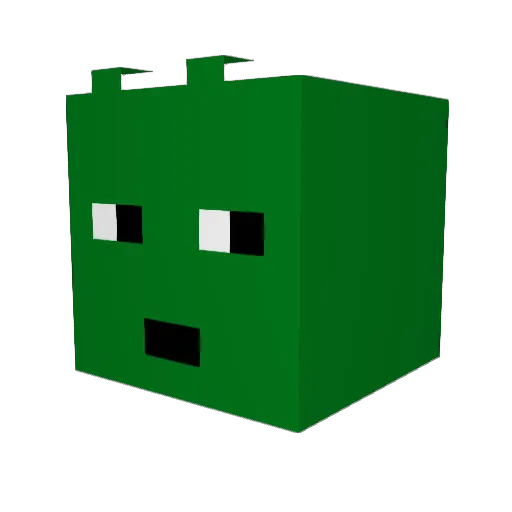 CannedYamss Minecraft avatar head, 3D render