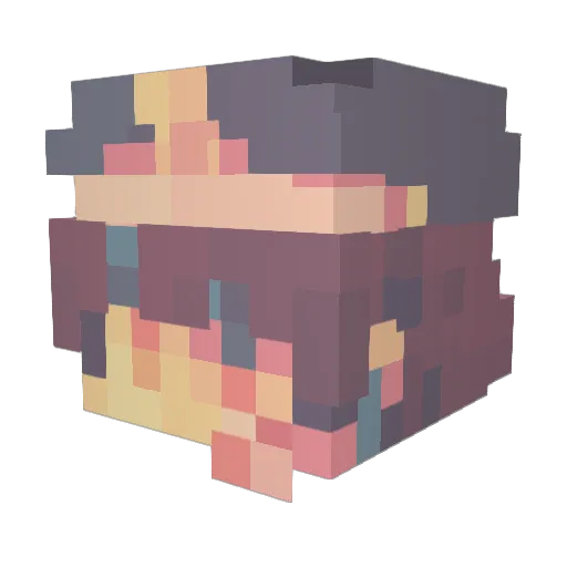 CanningUp Minecraft avatar head, 3D render