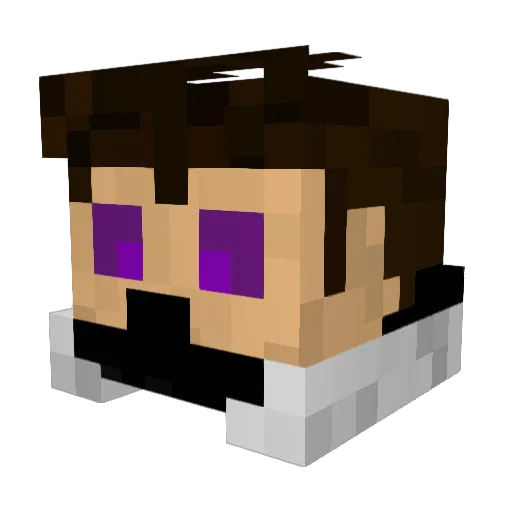 Canningball Minecraft avatar head, 3D render