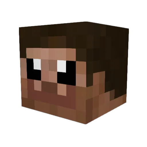 CannonBall80 Minecraft avatar head, 3D render