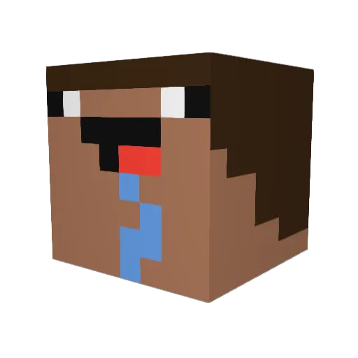 CannonCrasher Minecraft avatar head, 3D render