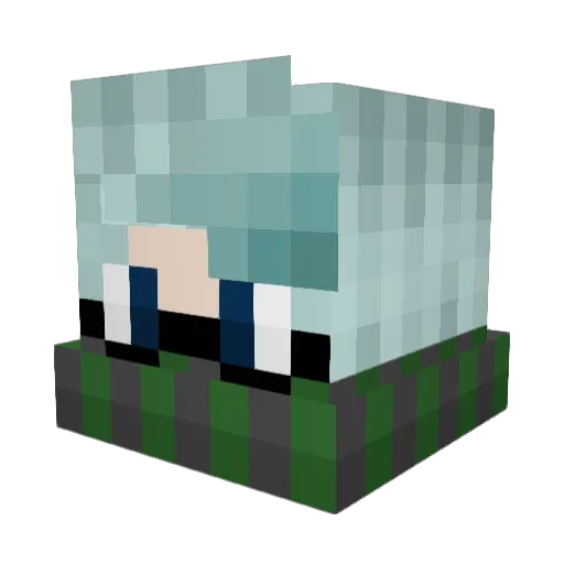 Cannonball002 Minecraft avatar head, 3D render