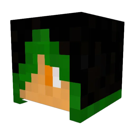 CanoCrafter Minecraft avatar head, 3D render
