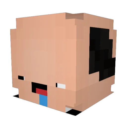 CanoElLapicero Minecraft avatar head, 3D render