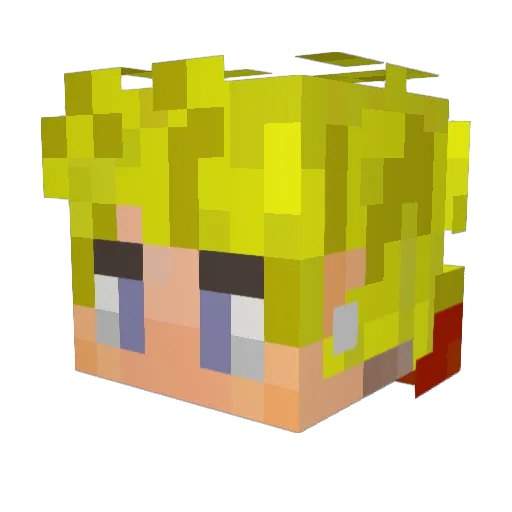 CanoNyer Minecraft avatar head, 3D render